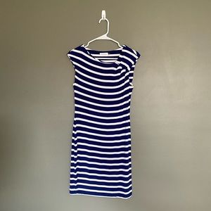 CALVIN KLEIN NAUTICAL MIDI DRESS